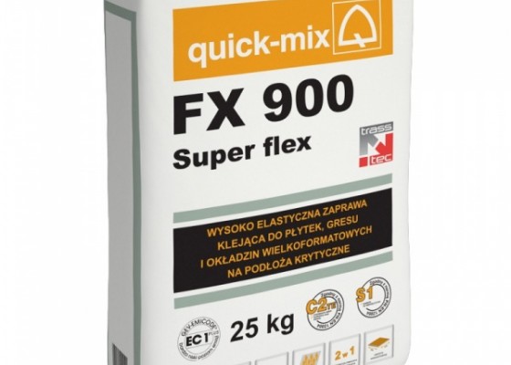 FX 900 Super Flex - супереластичний клейовий розчин, клас C2TES1